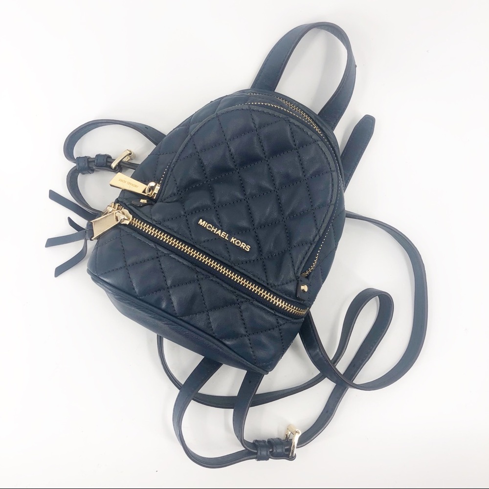 Micheal Kors Rhea Extra Small Mini Backpack Blue